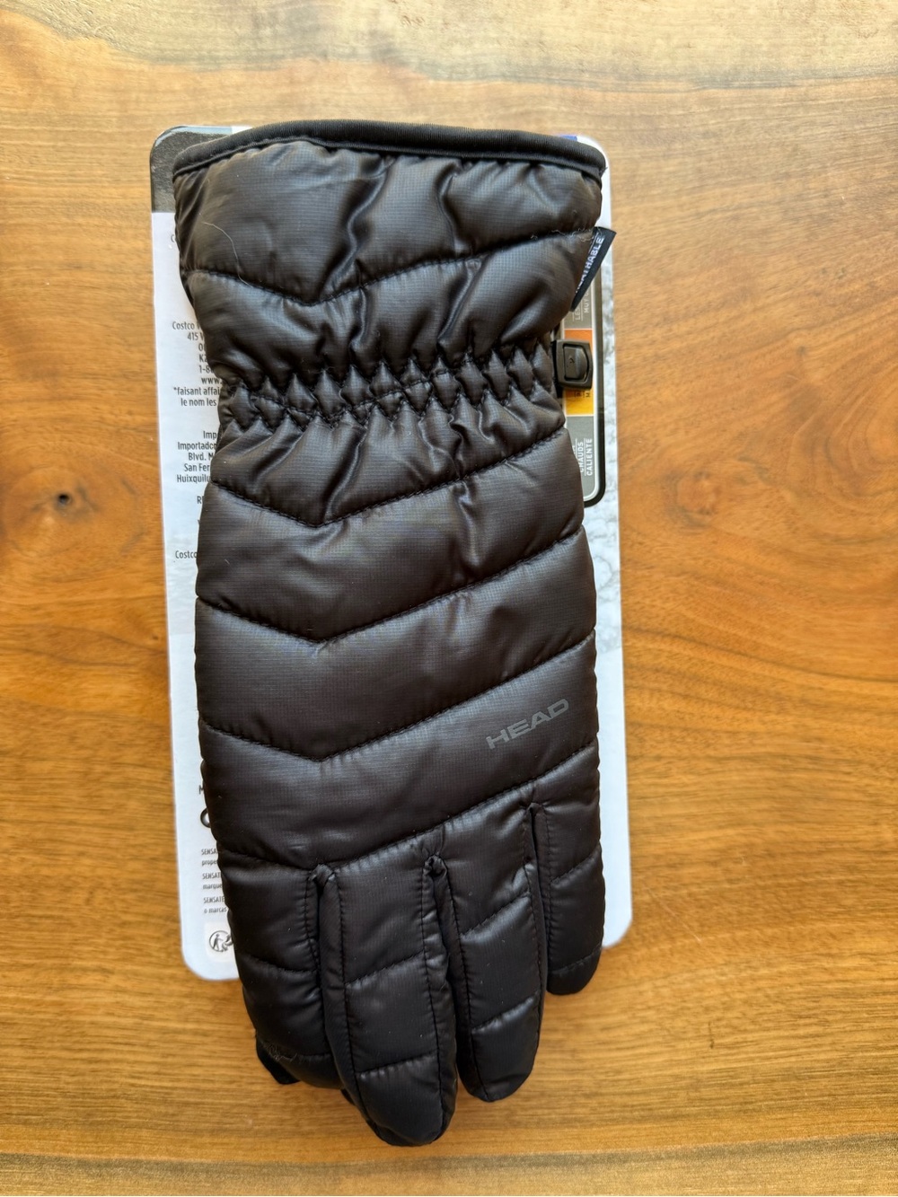 HEAD Black Women's Waterproof Hybrid Gloves NWT - Size L